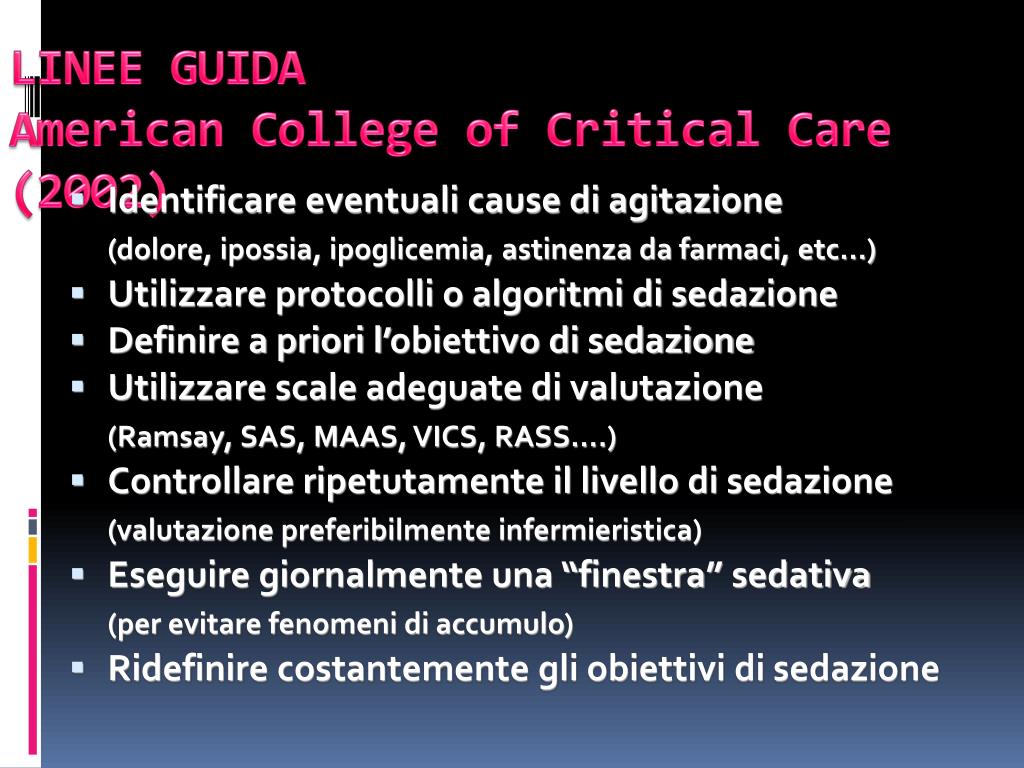 PPT - Sedazione , Analgesia, Curarizzazione PowerPoint Presentation, free  download - ID:1939122