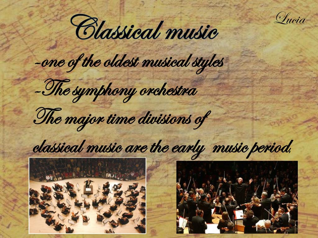 make a powerpoint presentation about music of the classical period