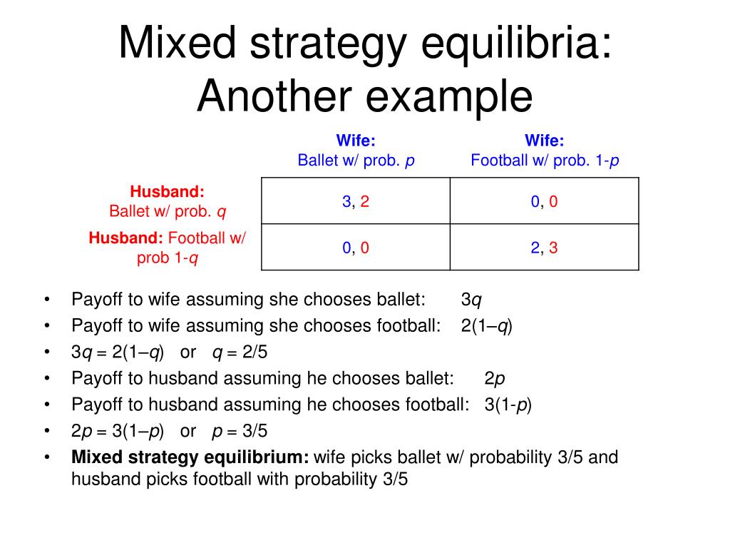 PPT - Mixed strategy equilibria PowerPoint Presentation, free download -  ID:1941271