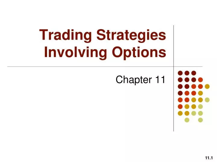 chapter 11 trading strategies involving options solution