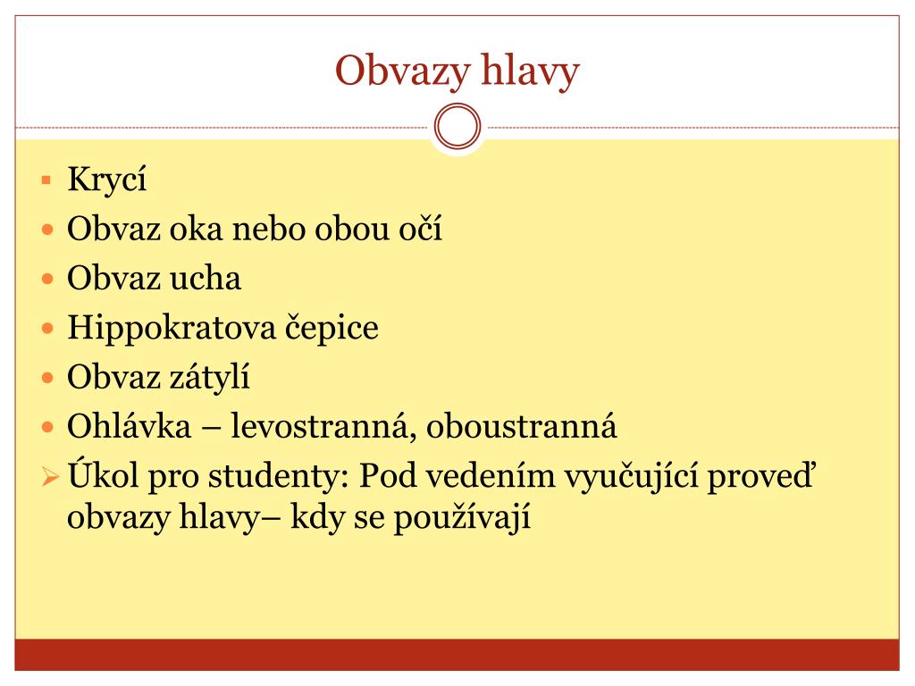 PPT - Obinadlové obvazy PowerPoint Presentation, free download - ID:1941654