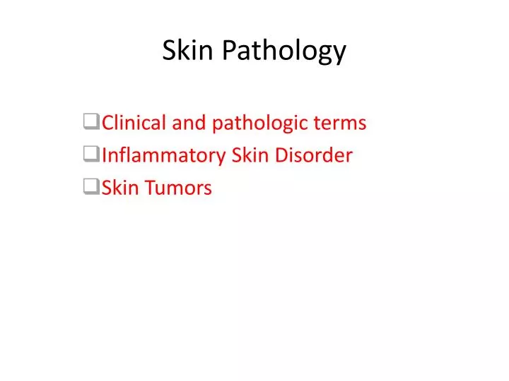 skin pathology n.