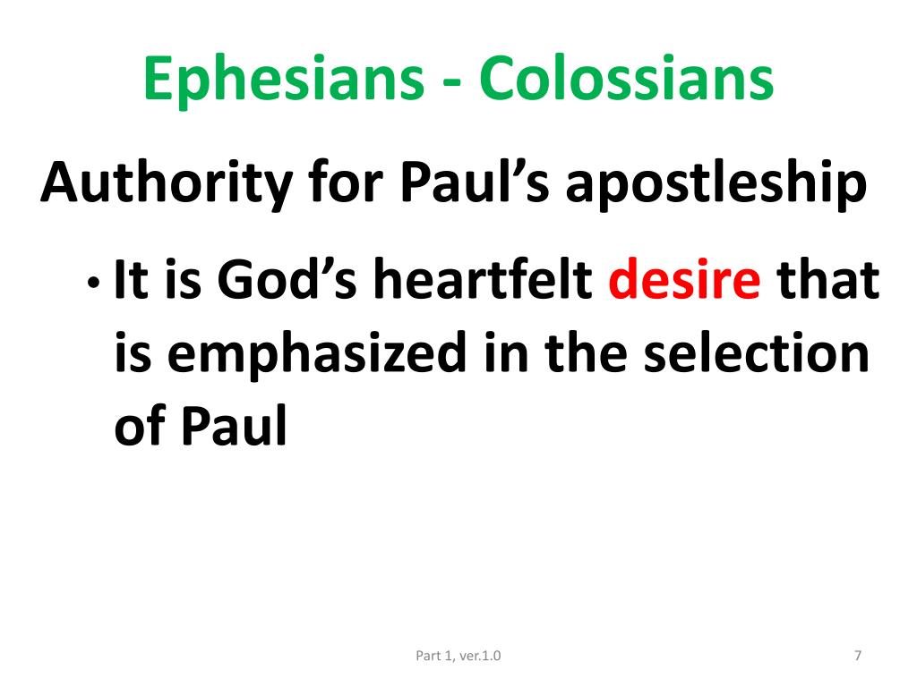 PPT - Ephesians - Colossians PowerPoint Presentation, free download ...