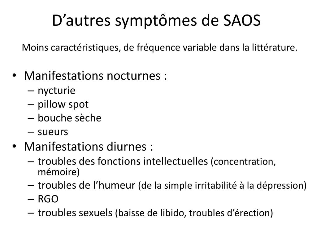 PPT - Dépistage et traitement du syndrome d’apnées obstructives du ...