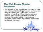 disney mission statement