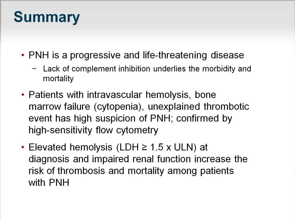 PPT - Emerging Clinical Insights Into Paroxysmal Nocturnal ...