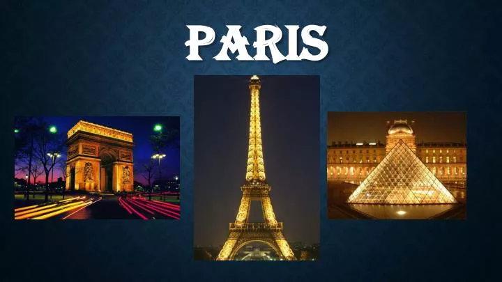 presentation about paris in english