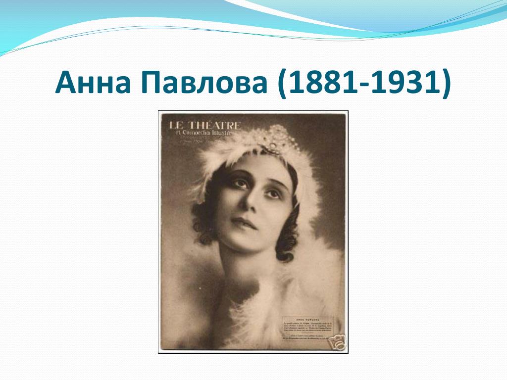 Анна Павлова (1881-1931) .