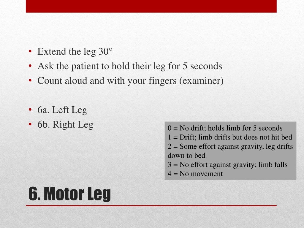 PPT NIH Stroke Scale PowerPoint Presentation free 