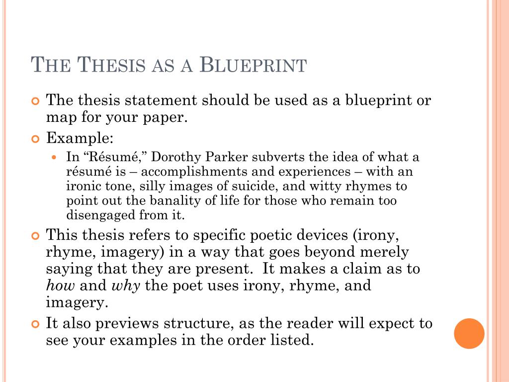 blueprint thesis definition