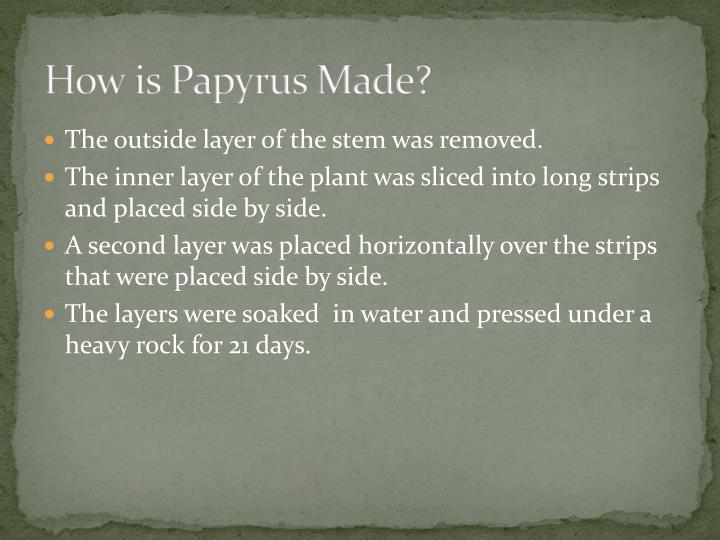 ppt the making of egyptian papyrus powerpoint presentation id