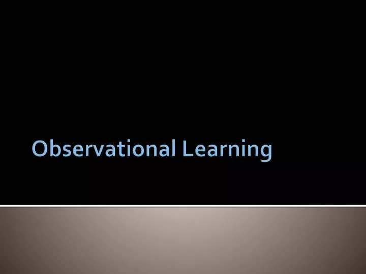observational learning n.