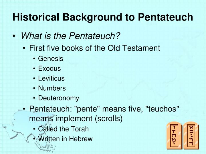PPT PENTATEUCH PowerPoint Presentation ID1946634