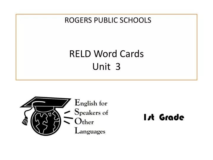 reld word cards unit 3 n.
