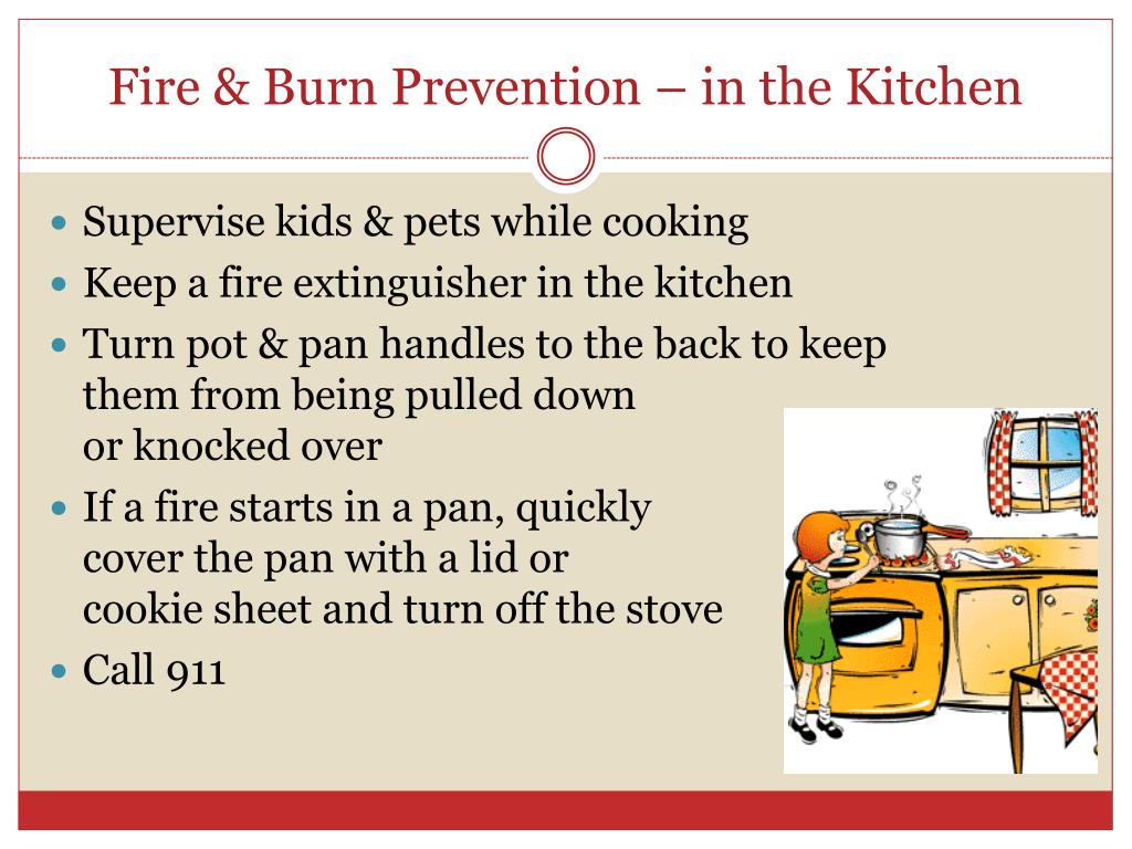 PPT Kitchen Safety & Fire Prevention PowerPoint Presentation ID1947514