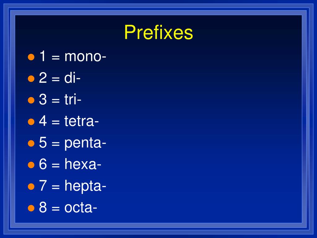 tetra prefix