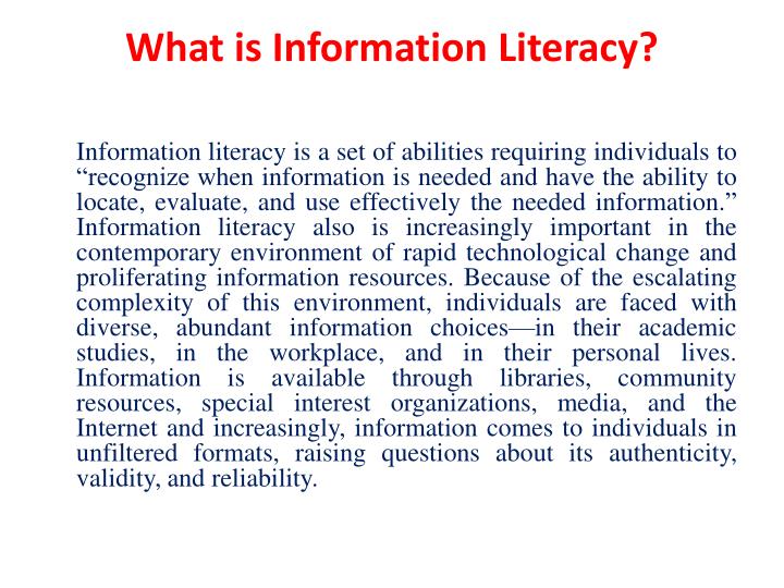 PPT - Information Literacy in Banaras Hindu University Library System ...