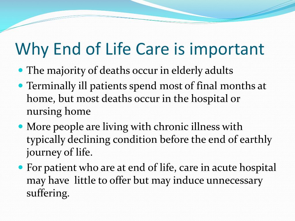 presentation on end of life care