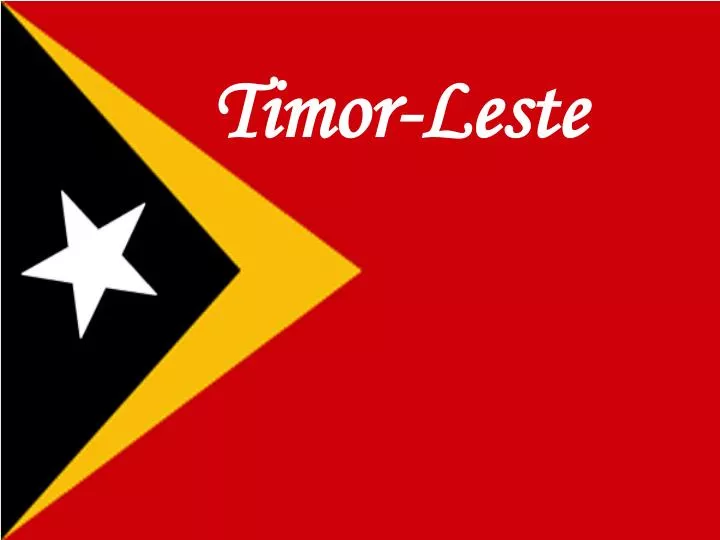 PPT TimorLeste PowerPoint Presentation, free download ID1949415