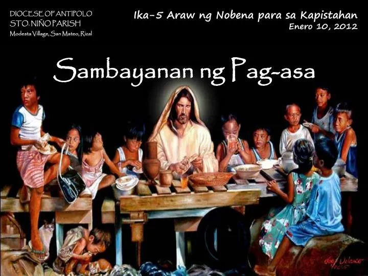 ika 5 araw ng nobena para sa kapistahan enero 10 2012 n.