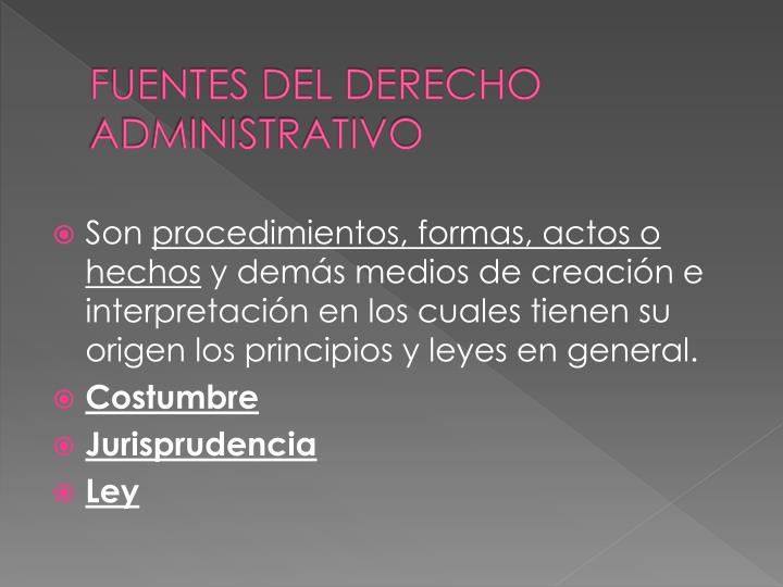 PPT - DERECHO ADMINISTRATIVO (CONCEPTO) PowerPoint Presentation - ID ...