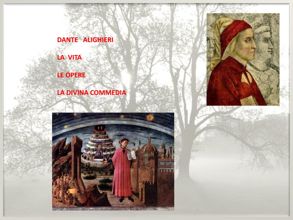 Dante Alighieri Vita E Opere Semplificato PPT - DANTE ALIGHIERI LA VITA LE OPERE LA DIVINA COMMEDIA PowerPoint