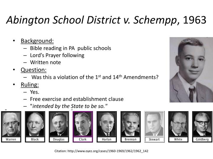 school district of abington township pennsylvania v. schempp school district of abington township pennsylvania v. schempp