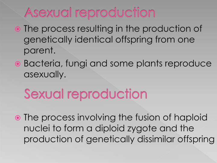 The shedding of the endometrium occurs during asexual reproduction