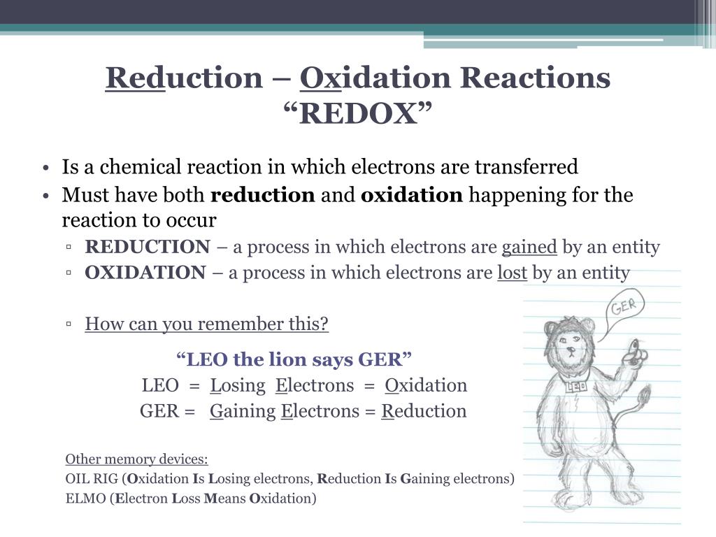 Ppt Redox Reactions Powerpoint Presentation Free Download Id