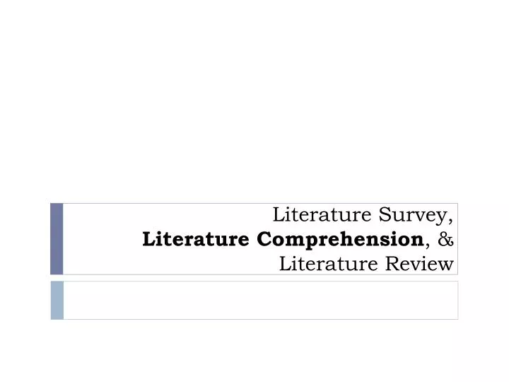 literature review powerpoint