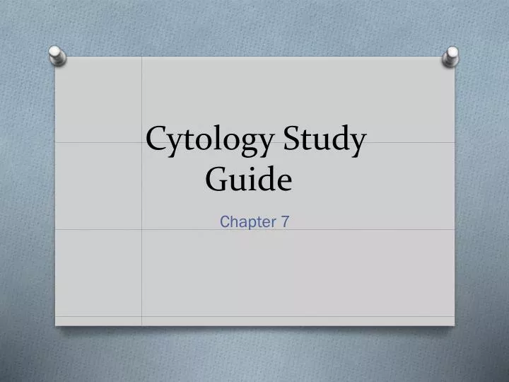 Online Study Guide For Cytology – IAHPB