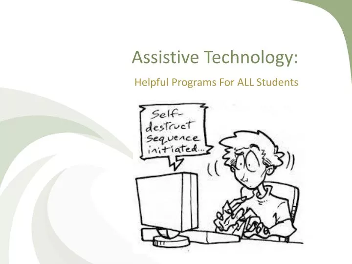 Ppt Assistive Technology Powerpoint Presentation Free Download Id