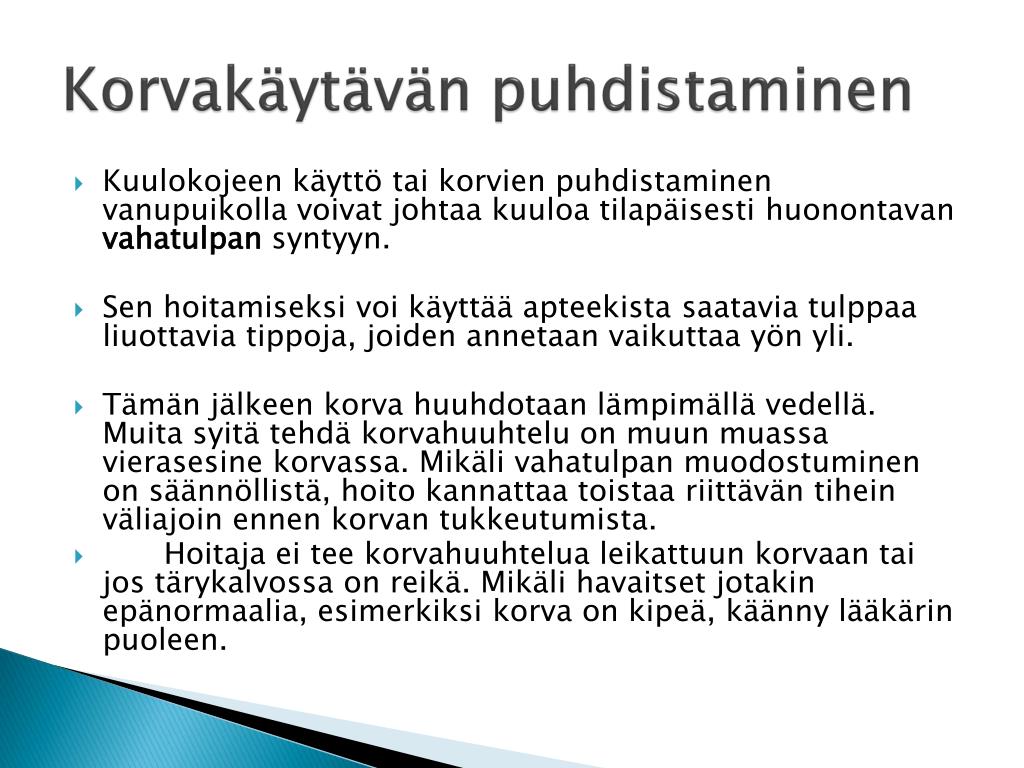 PPT - Syventävä perushoito PowerPoint Presentation, free download -  ID:1952810