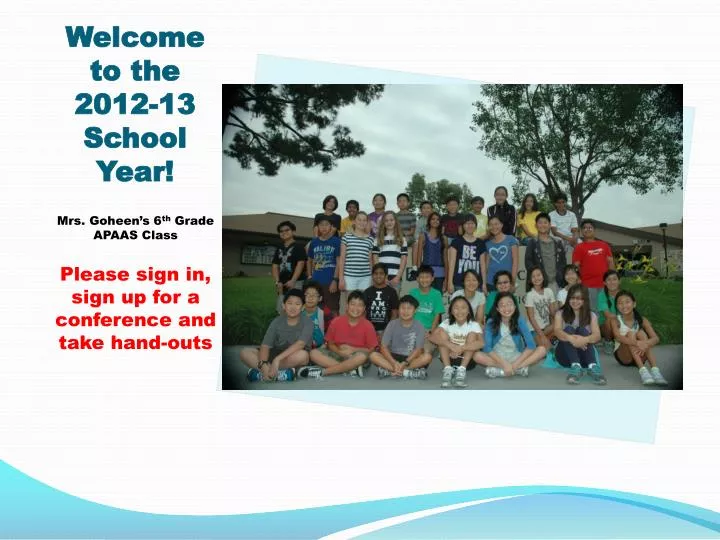 welcome to the 2012 13 school year n.