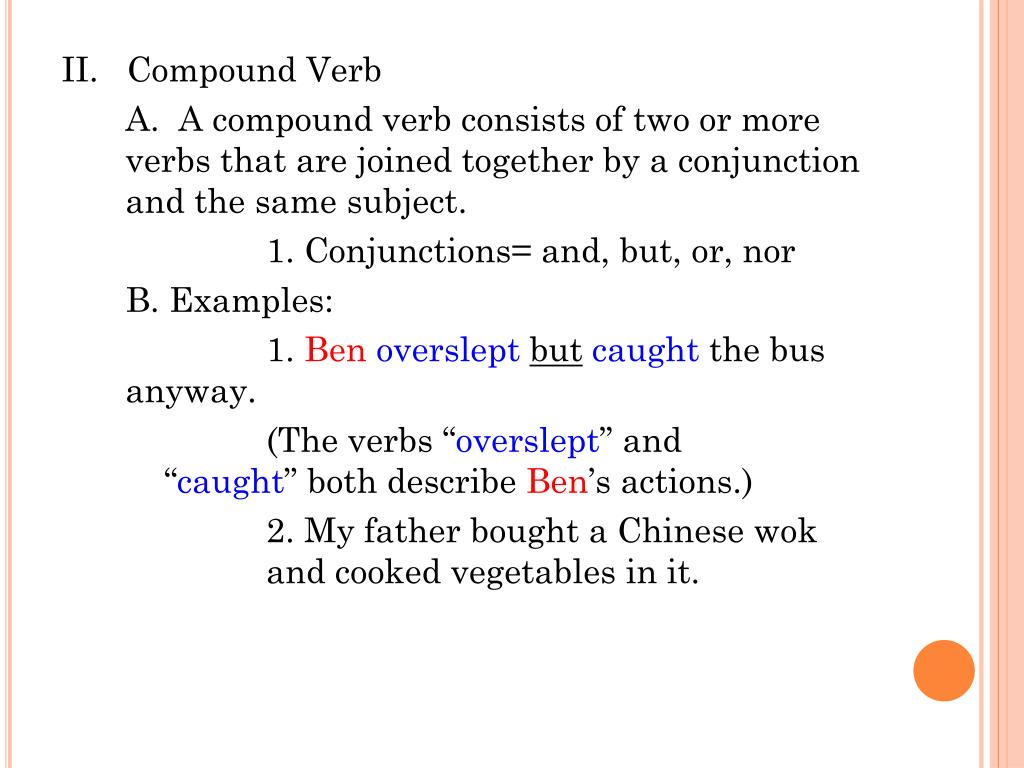 Ppt Compound Subjects And Verbs Powerpoint Presentation Free