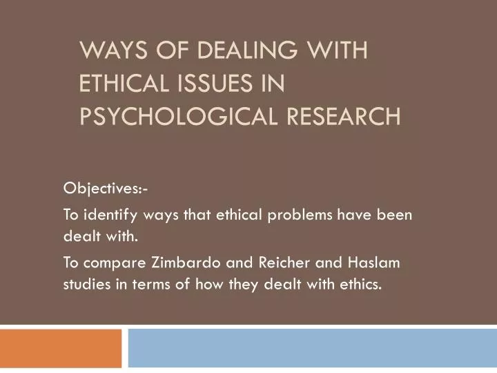 ethical violations in psychology case study