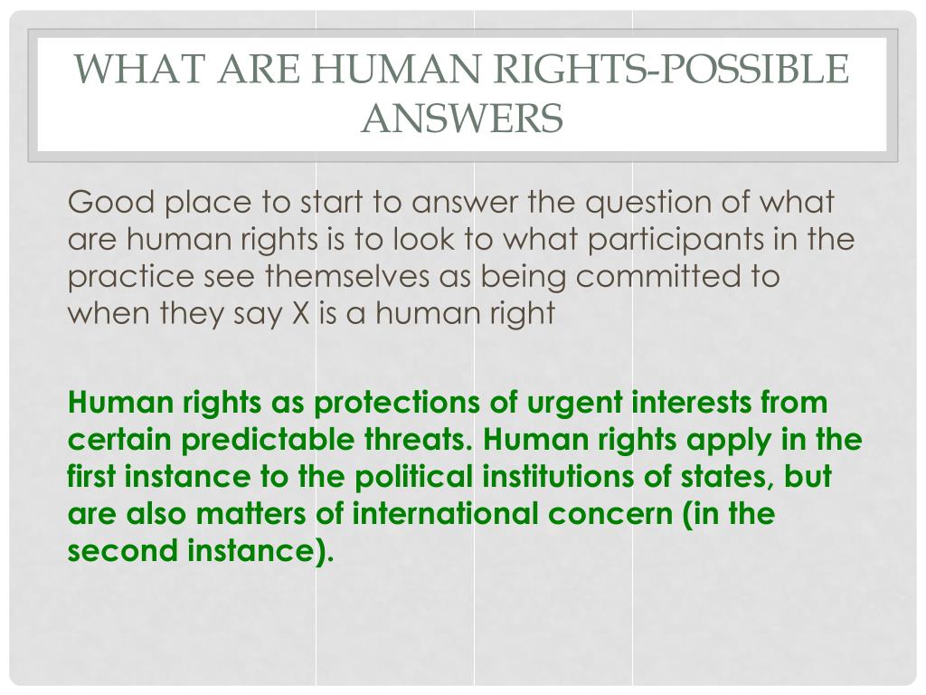 Human Rights Awareness Answers PPT - Philosophy of Human Rights PowerPoint Presentation, free download ...