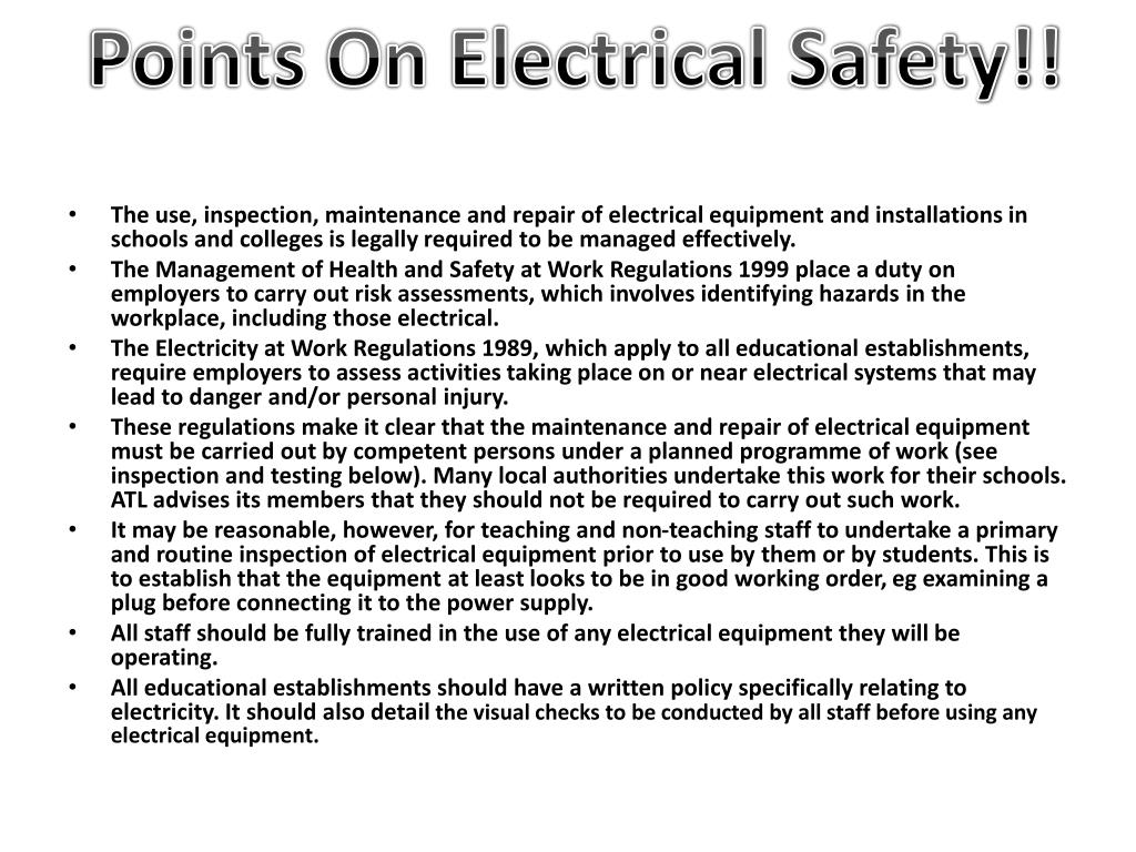 electrical safety essay