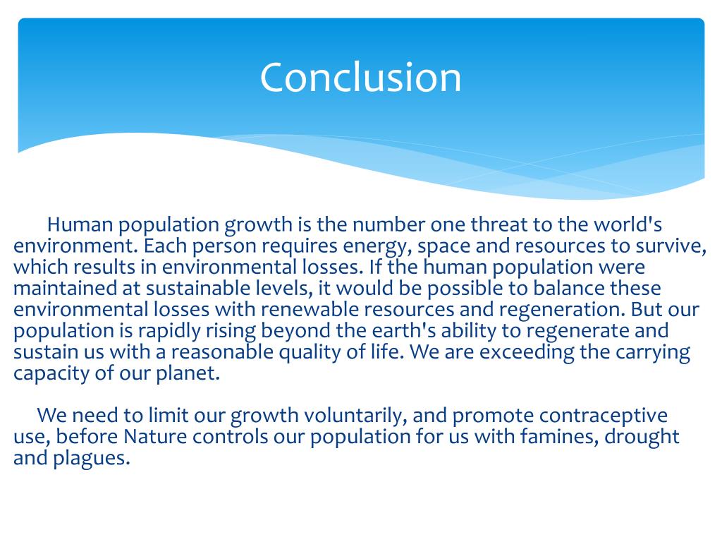 population control essay conclusion