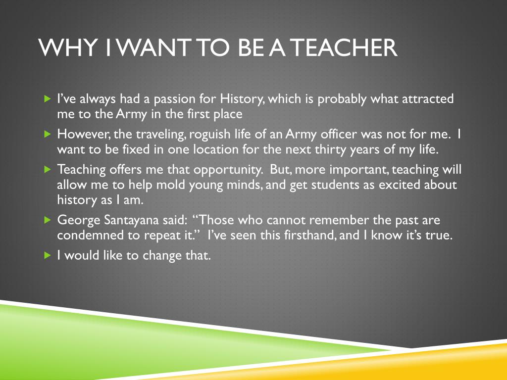 presentation on why i want to be a teacher