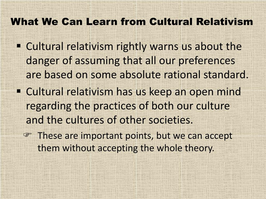 what does cultural relativism mean to you essay