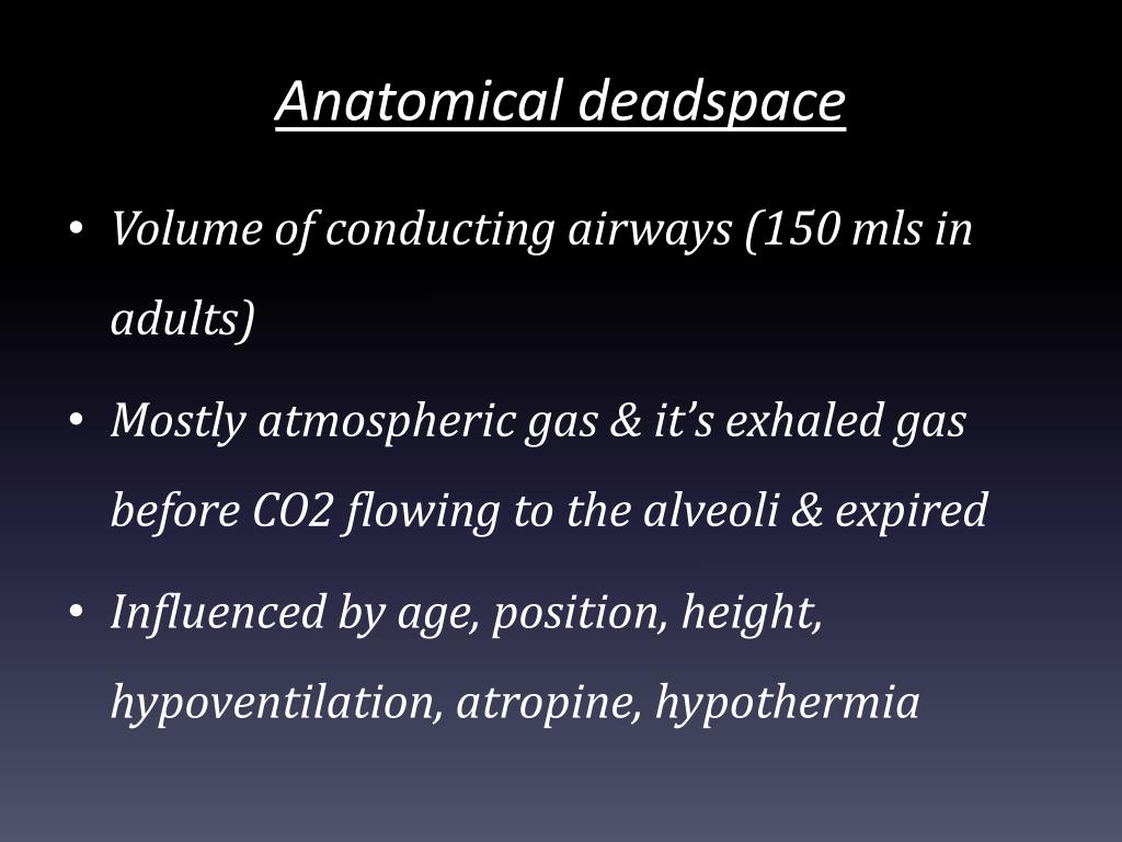 does anatomical dead space change during exercise