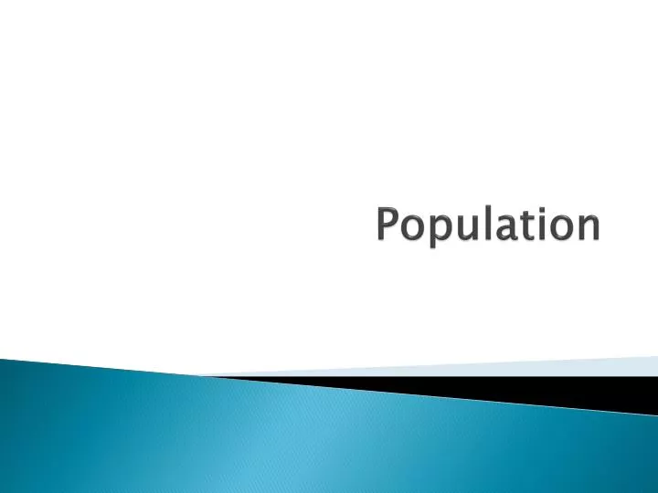 PPT Population PowerPoint Presentation Free Download ID 1958978