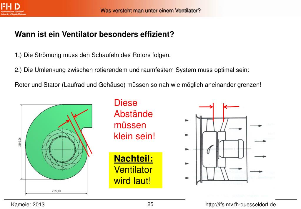 PPT - Vorlesung 1 Einführung und „Was ist ein Ventilator?“ PowerPoint