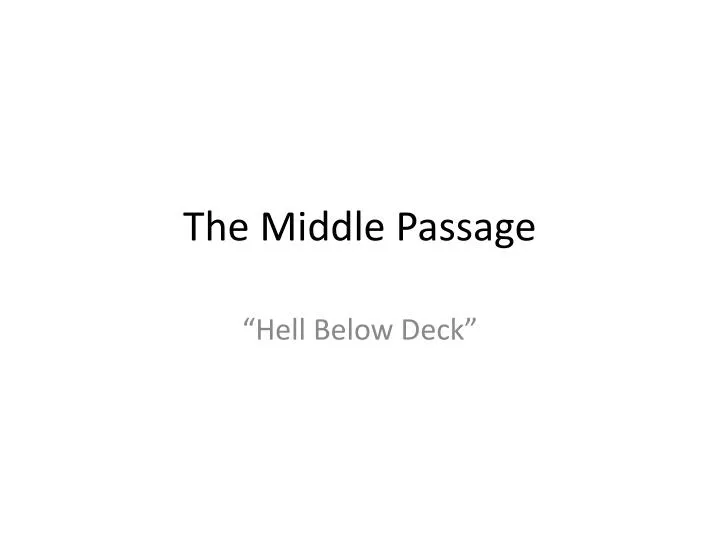 middle passage infographic for kids