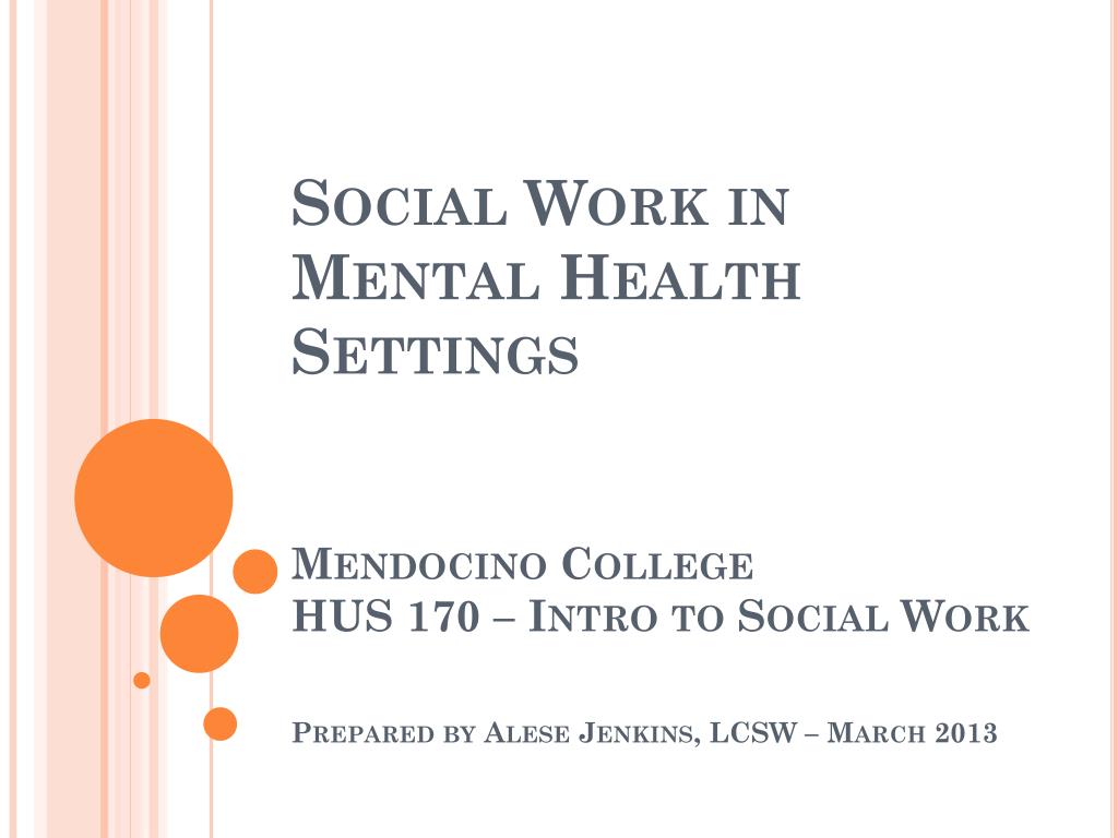 social work mental health research topics