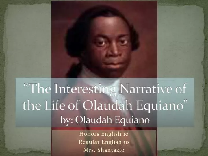 equiano the interesting narrative equiano the interesting narrative