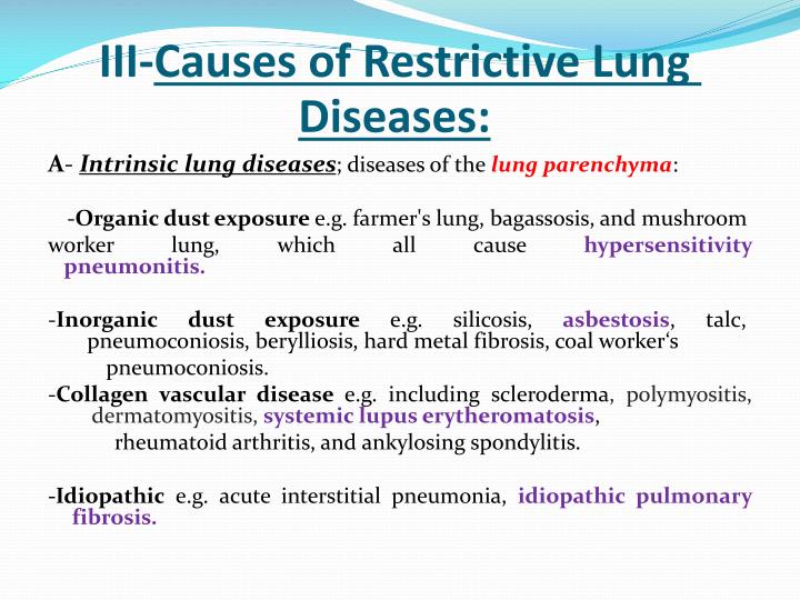 Ppt Restrictive Lung Diseases Powerpoint Presentation Id1961323 1932