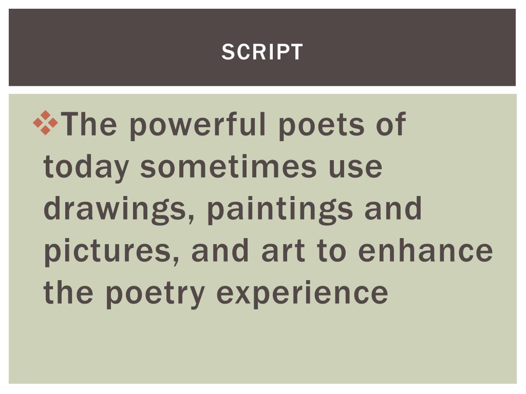 PPT - Digital advocacy story – Poetry Power! PowerPoint Presentation ...