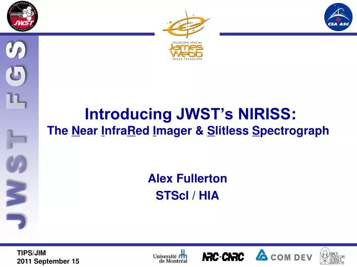 introducing jwst s niriss the n ear i nfra r ed i mager s litless s pectrograph n.